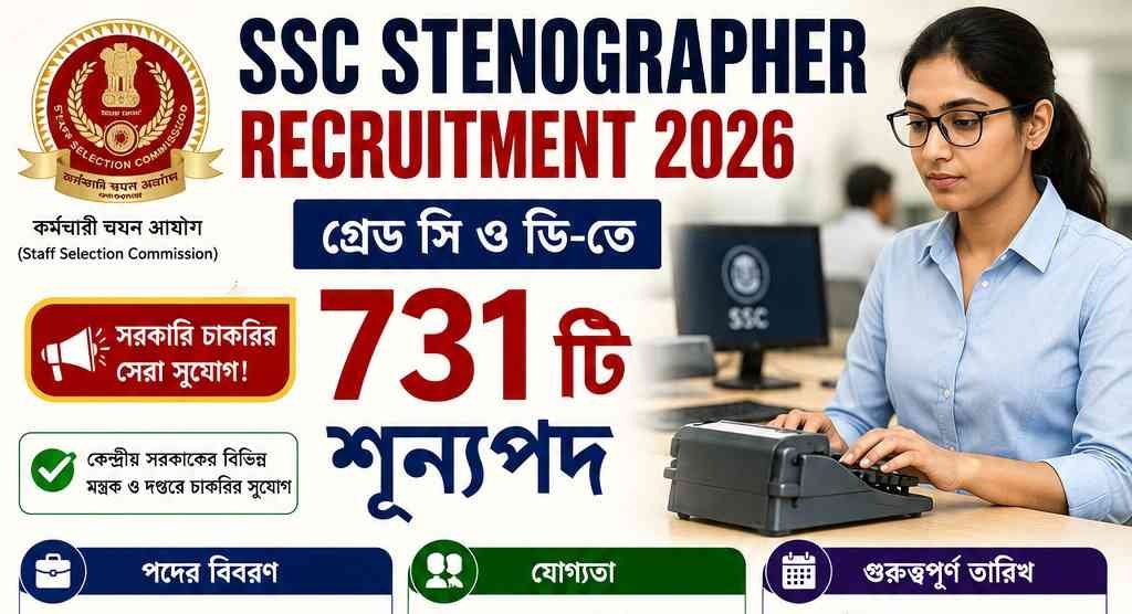 SSC Stenographer Recruitment 2026